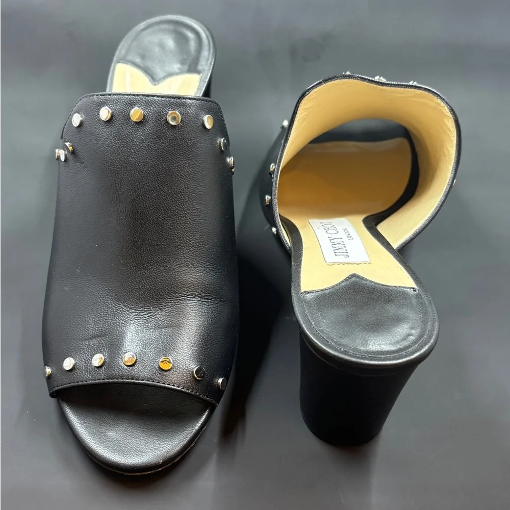 Jimmy Choo London healed mules made in Italy size 38 - Picture 2 of 6